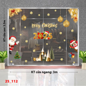 Decal dán tường Decal Noel combo 112 Decal dán tường Decal Noel combo 112