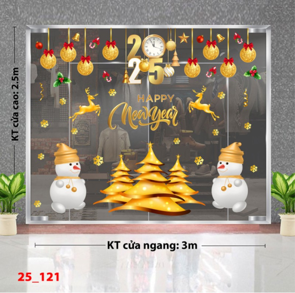 Decal dán tường Noel combo 121