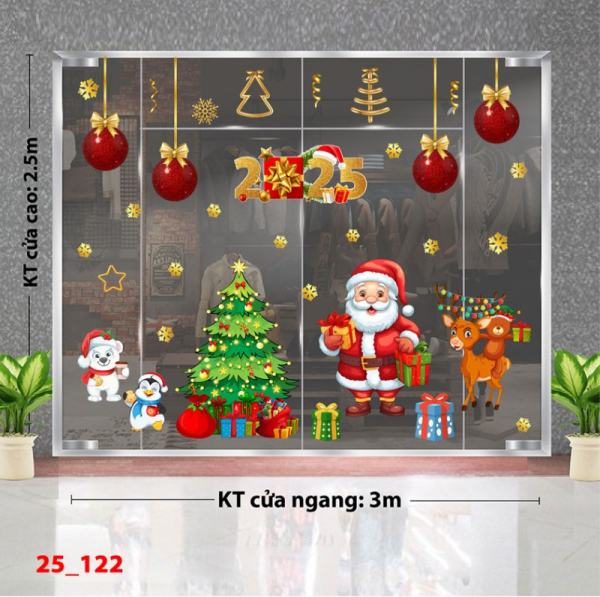 Decal dán tường Decal Noel combo 122 Decal dán tường Decal Noel combo 122