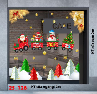 Decal dán tường Noel combo 126