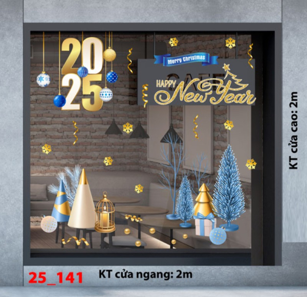 Decal dán tường Noel combo 141