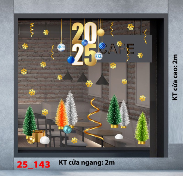 Decal dán tường Decal Noel combo 143 Decal dán tường Decal Noel combo 143