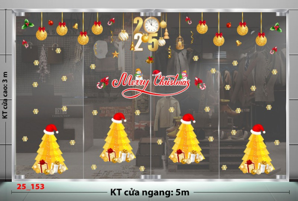 Decal dán tường Decal Noel combo 153 Decal dán tường Decal Noel combo 153