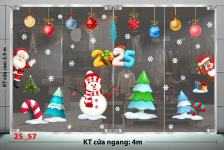 Decal dán tường Noel combo 57 - Tuần lộc