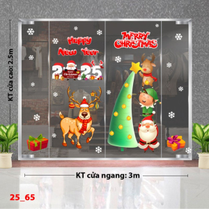 Decal dán tường Noel combo 65 