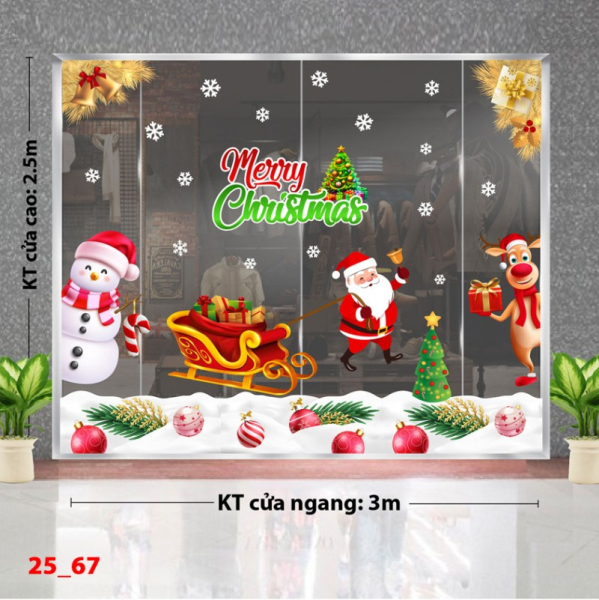 Decal dán tường Decal Noel combo 67 Decal dán tường Decal Noel combo 67