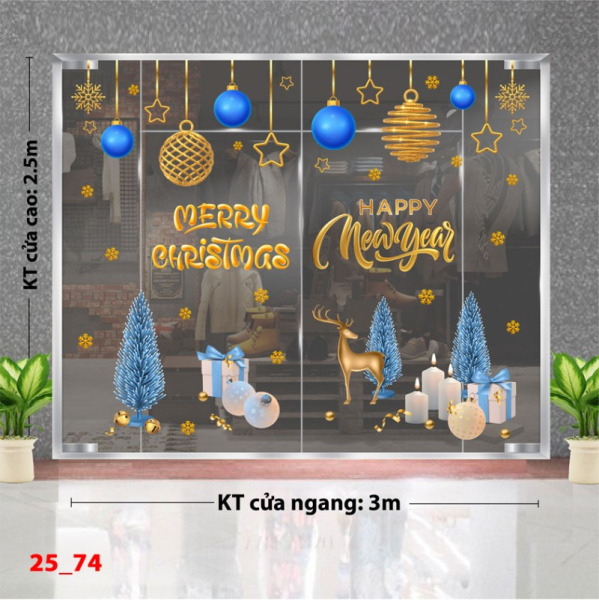 Decal dán tường Decal Noel combo 74 Decal dán tường Decal Noel combo 74