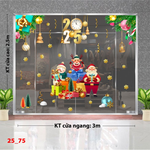 Decal dán tường Decal Noel combo 75 Decal dán tường Decal Noel combo 75