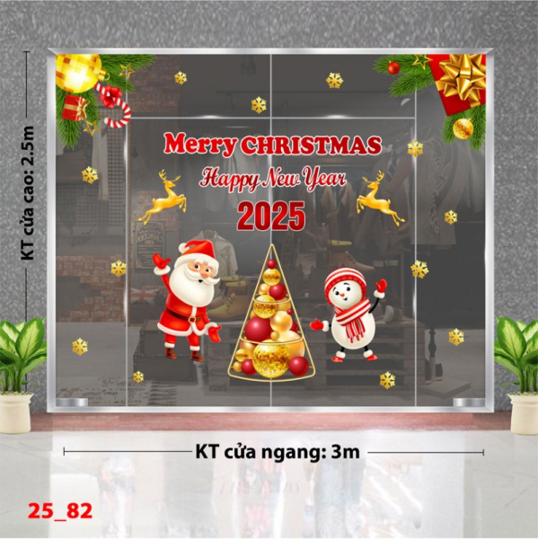 Decal dán tường Decal Noel combo 82 Decal dán tường Decal Noel combo 82