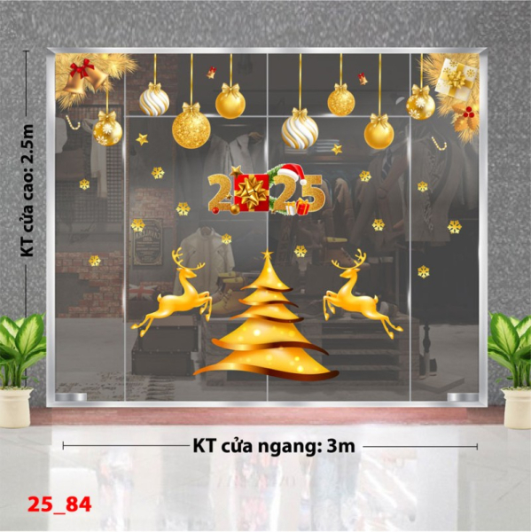 Decal dán tường Noel combo 84