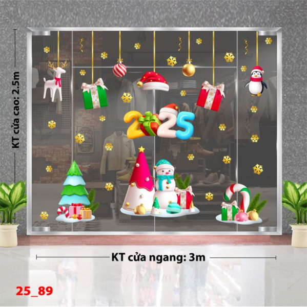Decal dán tường Decal Noel combo 89 Decal dán tường Decal Noel combo 89