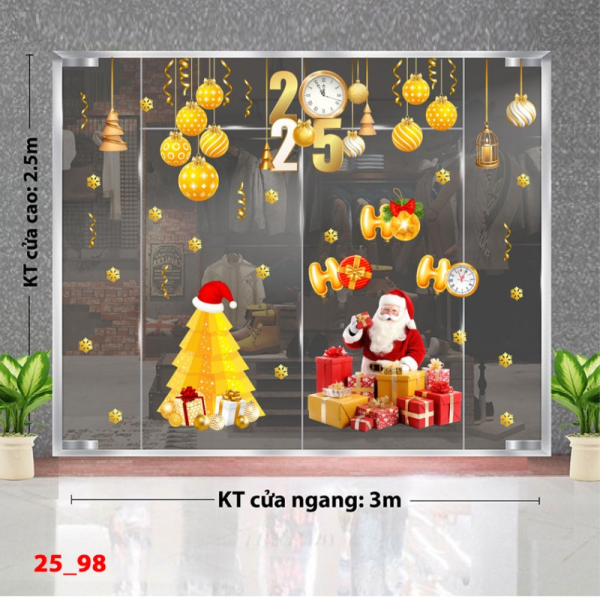 Decal dán tường Noel combo 98