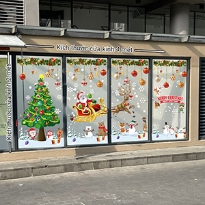 Decal dán tường Decal Noel Combo N211 Decal dán tường Decal Noel Combo N211