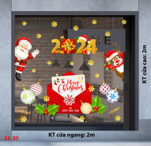 Decal dán tường Decal Noel - Xin chào noel 2024 Decal dán tường Decal Noel - Xin chào noel 2024