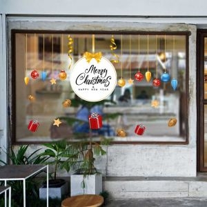 Decal dán tường Decal Noel-Dây treo giáng sinh Decal dán tường Decal Noel-Dây treo giáng sinh