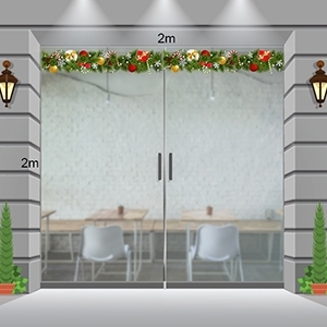 Decal dán tường Decal Noel-Dây treo trang trí giáng sinh bánh kẹo và hộp quà Decal dán tường Decal Noel-Dây treo trang trí giáng sinh bánh kẹo và hộp quà