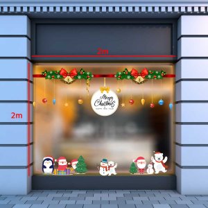 Decal dán tường Noel-Dây treo và các bạn