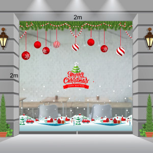 Decal dán tường Decal Noel-Dây treo và đường phố giáng sinh Decal dán tường Decal Noel-Dây treo và đường phố giáng sinh