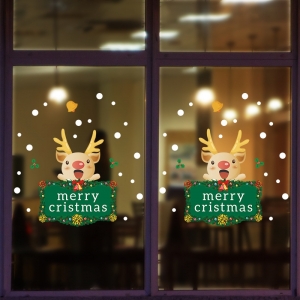 Decal dán tường Noel-Đôi bạn tuần lộc 1
