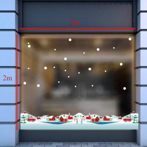 Decal dán tường Decal Noel-Đường phố giáng sinh Decal dán tường Decal Noel-Đường phố giáng sinh