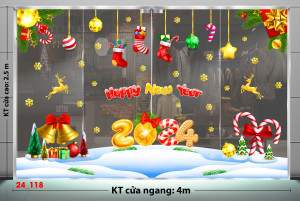 Decal dán tường Decal Noel - Cái chuông vàng Decal dán tường Decal Noel - Cái chuông vàng