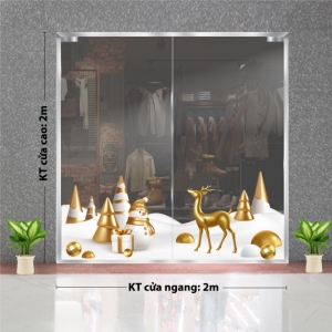 Decal dán tường Decal Noel-Nai vàng ngơ ngác 2 Decal dán tường Decal Noel-Nai vàng ngơ ngác 2