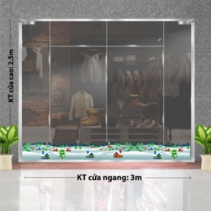 Decal dán tường Decal Noel-ngôi nhà và những cây thông tuyết phủ 2 Decal dán tường Decal Noel-ngôi nhà và những cây thông tuyết phủ 2
