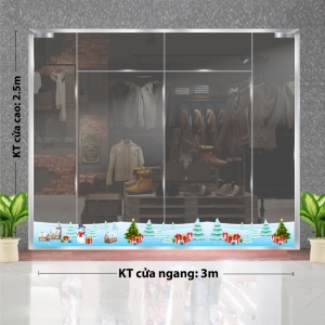 Decal dán tường Decal Noel-ngôi nhà và những cây thông tuyết phủ 4 Decal dán tường Decal Noel-ngôi nhà và những cây thông tuyết phủ 4