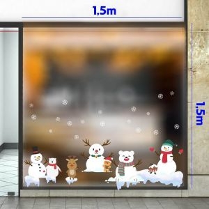 Decal dán tường Noel-Người tuyết