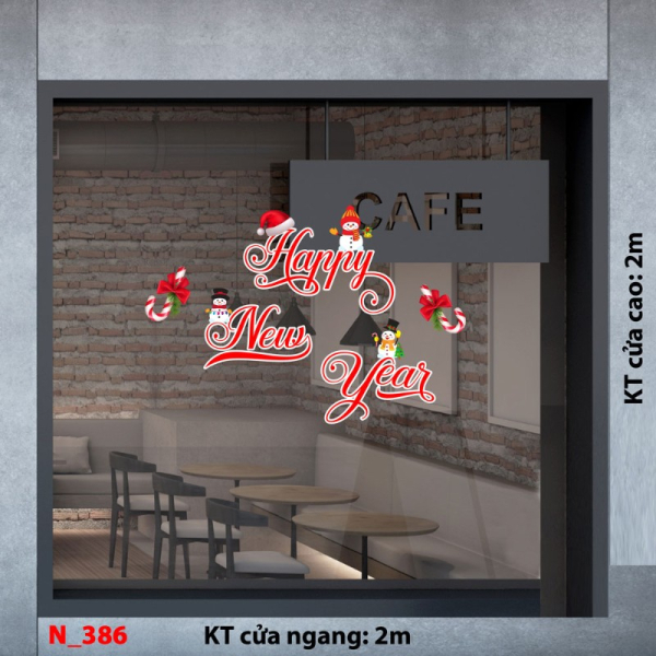 Decal dán tường Decal Noel -Noel 386 Decal dán tường Decal Noel -Noel 386