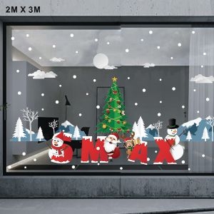Decal dán tường Noel-Ông già chúc giáng sinh
