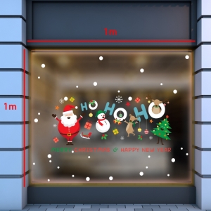 Decal dán tường Decal Noel-Ông già và bạn hát ca Decal dán tường Decal Noel-Ông già và bạn hát ca