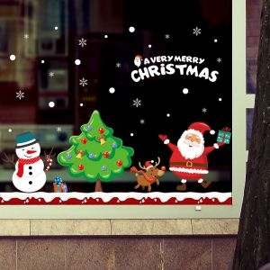 Decal dán tường Noel-Ông già và các bạn 7