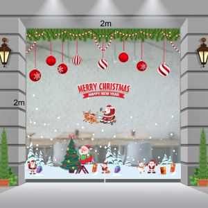 Decal dán tường Decal Noel-Quang cảnh giáng sinh Decal dán tường Decal Noel-Quang cảnh giáng sinh