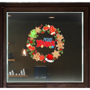 Decal dán tường Decal Noel-Vòng nguyệt quế 8 Decal dán tường Decal Noel-Vòng nguyệt quế 8