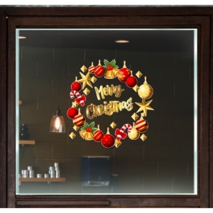 Decal dán tường Decal Noel-Vòng nguyệt quế 9 Decal dán tường Decal Noel-Vòng nguyệt quế 9