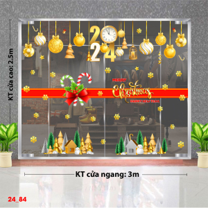 Decal dán tường Decal Noel- Ngôi nhà giáng sinh màu vàng Decal dán tường Decal Noel- Ngôi nhà giáng sinh màu vàng