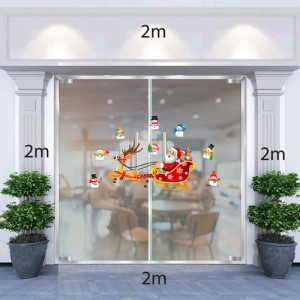 Decal dán tường Decal Ông già Noel ,xe tuần lộc và dây treo số 2 Decal dán tường Decal Ông già Noel ,xe tuần lộc và dây treo số 2