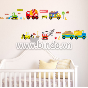 Decal dán tường Phương tiện giao thông 6
