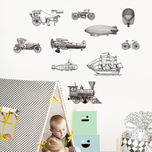 Decal dán tường Decal dán phương tiện giao thông thời xưa, có sẵn keo dán 2 mặt, dán quán cafe, TPHCM Decal dán tường Decal dán phương tiện giao thông thời xưa, có sẵn keo dán 2 mặt, dán quán cafe, TPHCM