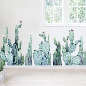 Decal dán tường Decal xương rồng dán tường, dán kính đẹp Decal dán tường Decal xương rồng dán tường, dán kính đẹp