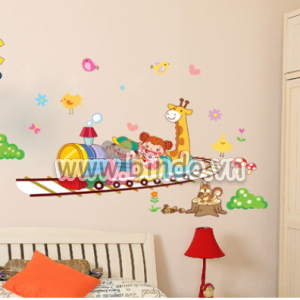 Decal dán tường Decal dán tường tàu lửa, kiểu hàn quốc, dán tường phòng bé, giá rẻ tại TPHCM Decal dán tường Decal dán tường tàu lửa, kiểu hàn quốc, dán tường phòng bé, giá rẻ tại TPHCM