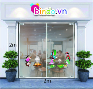 Decal dán tường Trang trí Tết cổ truyền Việt Nam