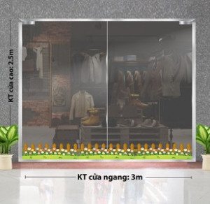 Decal dán tường Tết trung thu - chân tường hàng rào hoa cúc 3m Decal dán tường Tết trung thu - chân tường hàng rào hoa cúc 3m