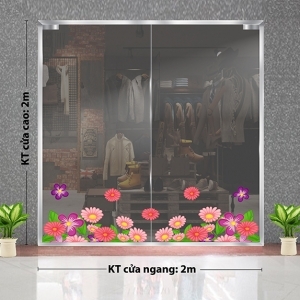 Decal dán tường Tết trung thu - chân tường hoa cỏ sắc màu mùa thu Decal dán tường Tết trung thu - chân tường hoa cỏ sắc màu mùa thu