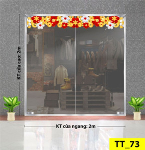 Decal dán tường Tết trung thu - Hoa sắc màu 1 Decal dán tường Tết trung thu - Hoa sắc màu 1