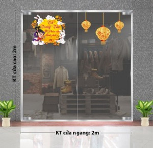 Decal dán tường Tết trung thu - Lồng đèn vàng Decal dán tường Tết trung thu - Lồng đèn vàng