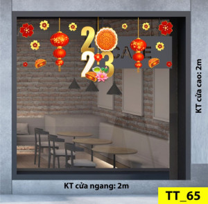 Decal dán tường Tết trung thu - Trung thu 2023