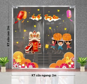 Decal dán tường Tết trung thu - vui trung thu Decal dán tường Tết trung thu - vui trung thu