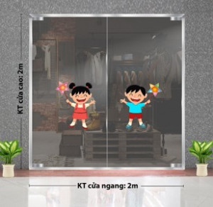 Decal dán tường Tết trung thu- bé vui lồng đèn trung thu Decal dán tường Tết trung thu- bé vui lồng đèn trung thu